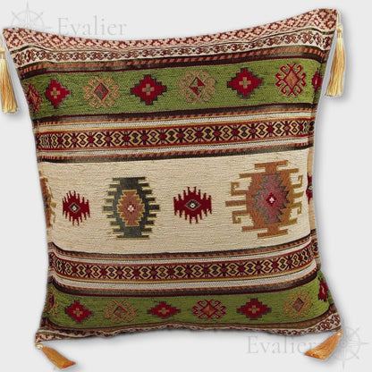 Evailer Sage pillow cover – product showcase video, Heritage Kilim collection decorative cushion
