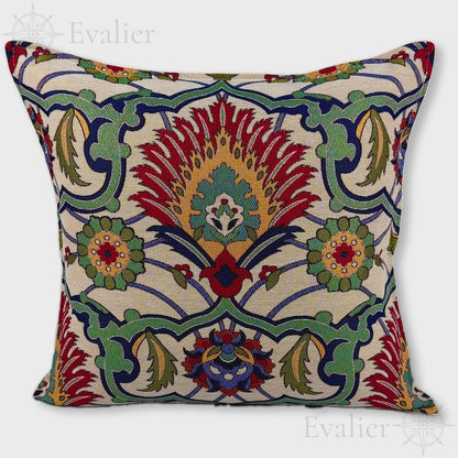 Evailer Verdant Crest pillow cover – product showcase video, Artisan Heirloom gobelin tapestry decorative cushion