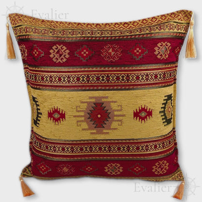 Evailer Saffron pillow cover – product showcase video, Heritage Kilim collection decorative cushion